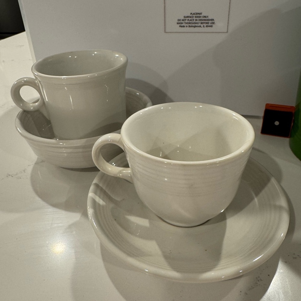 White Fiestaware Pieces
